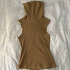 Versace gold turtleneck